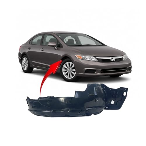 Image of FitParts Compatible with Honda Civic 2012 Front Right Fender Liner