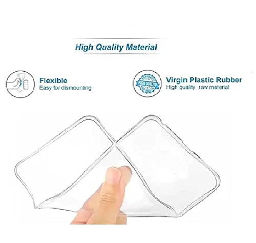 Image of COVERBLACK Silicone Back Cover for Realme C25 Y- Transparent