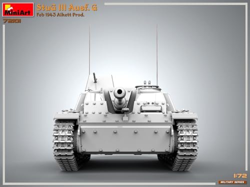MiniArt 72101 1:72 Dt. StuG III AUSF.G Prod. 1943 Alk. - originalgetreue Nachbildung, Modellbau, Plastik Bausatz, Basteln, Hobby, Kleben, Modellbausatz, Zusammenbauen, unlackiert