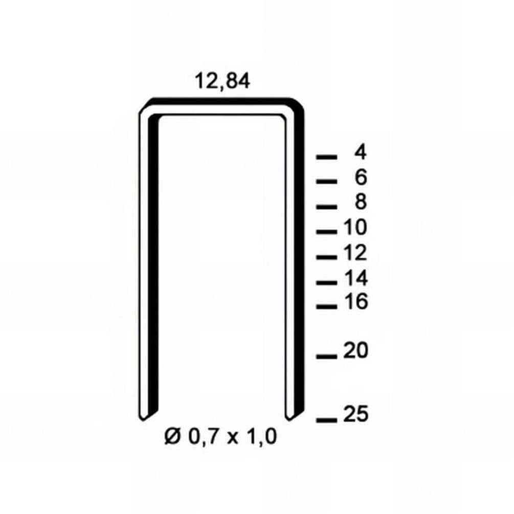 10.000 punti metallici zincati O-16-4.5x16x0.7x1 mm - D-Work