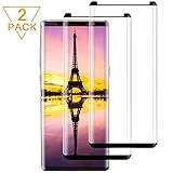 Galaxy Note 9 Screen Protector [2Pack], 3D Curve Edge Tempered Glass[9H Hardness][Anti-Scratch][Anti-Bubble][High Definition] Tempered Glass Screen Protector Compatible with Samsung Galaxy Note 9