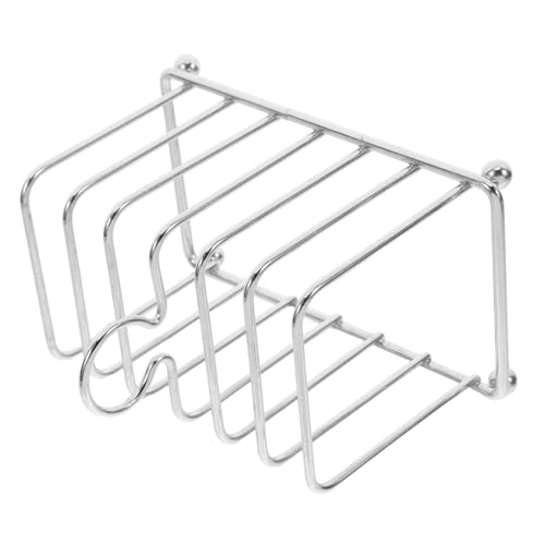 Alipis Stainless Steel Bread Rack Toast Display Rack for Kitchen Countertop Multipurpose Food Display Stand Modern Design Easy Maintenance