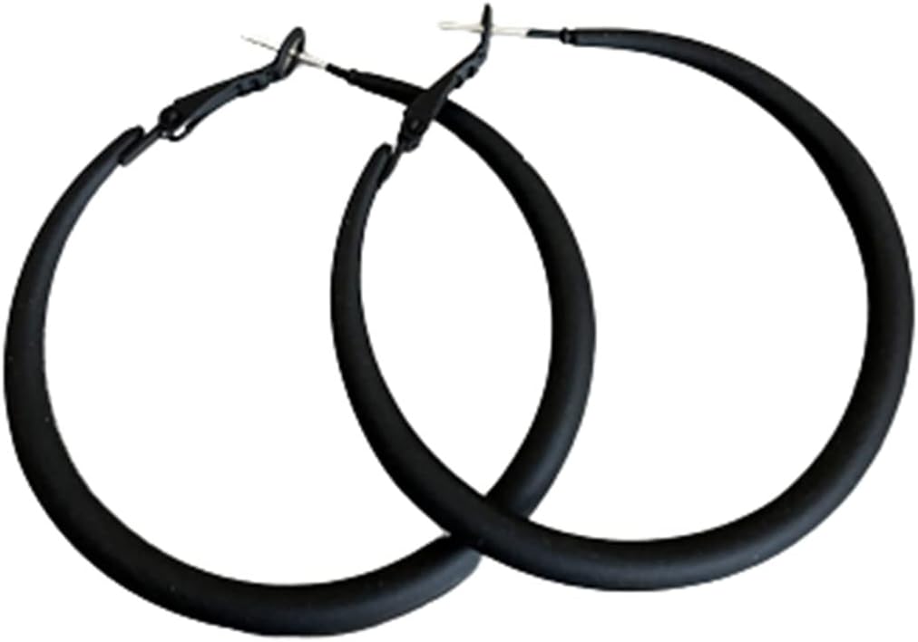 Colorful Matte Hoop Earrings 80s Hoop Earring Retro Earrings Neon Earrings Bright Fluorescence Round Hoop Earings for Women