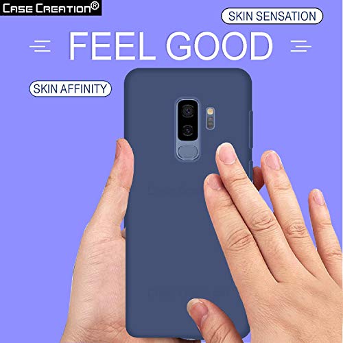Image of Case Creation Luxurious OG Series for Samsung Galaxy S9+ Case Cover,Anti-Dirty Slim Case Frosted Matte Cute Candy TPU Raised Bezel (Splash of Color) Back Cover for Samsung S9+ -Navy Blue