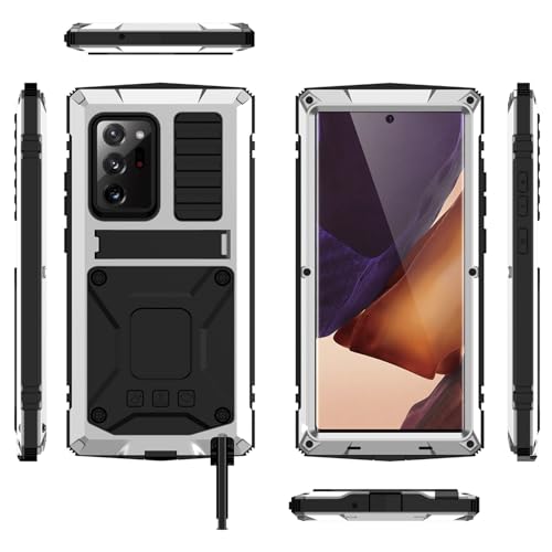 Protection silicone rigide Samsung Galaxy S26 Ultra argent support