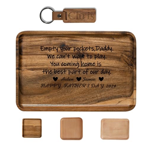 Personalized-Wooden-Storage-Tray-for-Dad-Customized-Father-Gift-Father-Storage-Catchall-Tray-Wooden-Valet-Tray-Fathers-Day-Birthday-Creative-Gift-for-Dad-Grandfather-Husband-Boyfriend