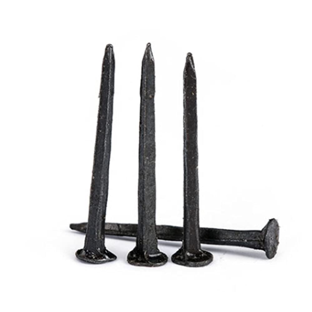 Clavos de ferretería, clavos de acero para ladrillos, Clavos de hierro negros pequeños, for clavos, for reparación calzado, aproximadamente 100 gramos - 19 mm(13mm)