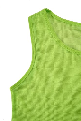 Image of Scrimmage Vests Pinnies Team Practice Jerseys for Kids,Youth and Adult Sports Soccer,Football,Basketball(12 Pack)