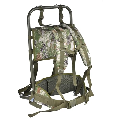 Pack Frames for Hunting, External Aluminum Frame Hiking Backpacks,Foldable Hunting Pack Frame Hiking Backpack Frame, 28.35 x 14.17 x 11.02 inches for Travel, Outdoor Activity - Camouflage Color