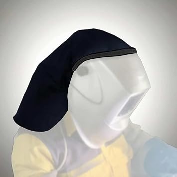 Welding Helmet Rear Extension Cover, Helmet Neck, Neck Visor, Anti-Glare, Helmet Extended FR Cotton Headcover with Press Fit Seal,Fits most Welding Helmets