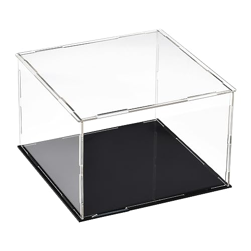 uxcell Acrylic Clear Display Case Box Dustproof Protection Showcase Cube Collectibles Show Box 5.9x5.9x3.9inch
