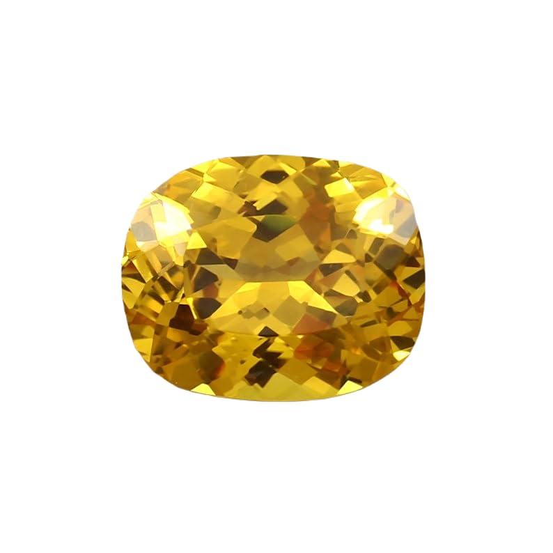 Saphir jaune 14x10mm : trouvez enfin la gemme coussin idéale pour DIY