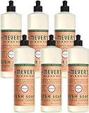 Mrs. Meyer's Clean Day Dish Soap, Geranium, 16-Ounce Bottles (Case of 6)