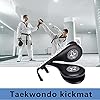 Taekwondo-Kick-Pads-Target-Durable-TKD-Kicking-Targets-Training-Paddles-Double-Strike-Pads-for-Kickboxing-and-Karate-Training-Striking-Pads-Black2-PCS Taekwondo Kick Pads, Target Durable TKD Kicking Targets Training Paddles, Double Strike Pads for Kickboxing and Karate Training Striking Pads (Black,2 PCS)