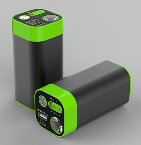 MJ Gear 10400mAH USB Rechargeable Hand Warmer Multi-Function with Built in Ultra-bright LED Flashlight, High Capacity Power Bank for Smart Phones and Other Digital Devices FREE POUCH (Green)