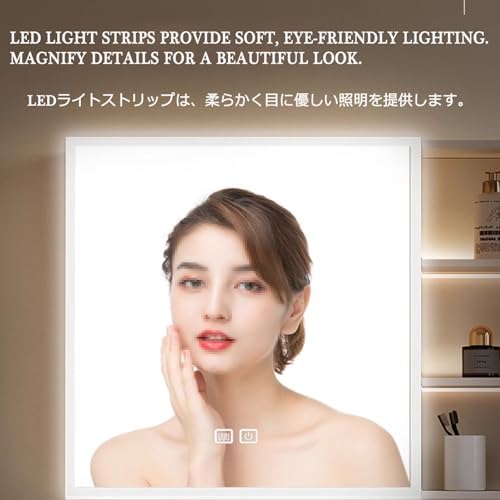 Stylish 2-Door Mirrored Bathroom Storage Cabinet - Versatile 100cm Mirror Cupboard for Home, Hotel & Rental Use - Elegant Organization Solution for Any Bathroom Space