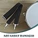 Totority Adjustable Nylon Snare Drum Shoulder Strap with Quick Release Hook for Marching Band and Drum Carrier