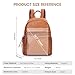 Kattee Genuine Leather Backpack Purse for Women Multi-functional Elegant Daypack Soft Leather Shoulder Bag Shopping Trip, Medium, Brown