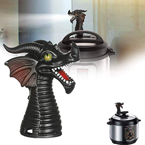 EBBCOWRY Fire-Breathing Dragon Original Steam Release Accessory Steam Release Diverter for Instant Pot Pressure Cooker Steam Diverter Tool for Most Models Pressure1pc Black