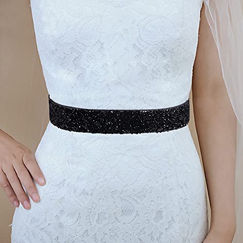 Lovful Stretchy Rhinestone Belt for Women,Crystal Elastic Dress Belt,Sparkle Bling Waist Belt2