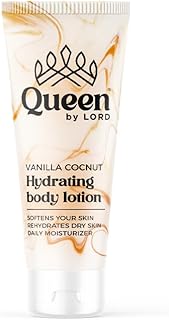 لوشن للجسم كامل من كوين باي لورد مرطب، مناسب لجميع أنواع البشرة، برائحة الفانيليا وجوز الهند