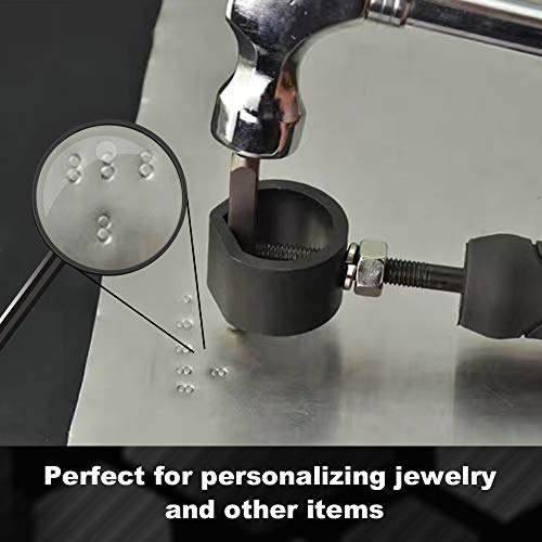 image for ARTIPOLY Number & Capital Letter Metal Stamp Set, Metal Stamping Kit (