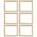 AUEAR, 6 Pack Furniture Miniature Wooden Photo Picture Frames DIY for Props House Decor