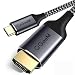 Produktbild QGeeM 6ft/1.8M USB C auf HDMI Kabel (4K@60Hz), Geflochtener USB C zu HDMI Adapter (Thunderbolt 3 zu HDMI) Kompatibel mit iPad Pro/MacBook Pro 2019/2018, ChromeBook, Galaxy S10 / S9, mehrTyp-C-Geräte