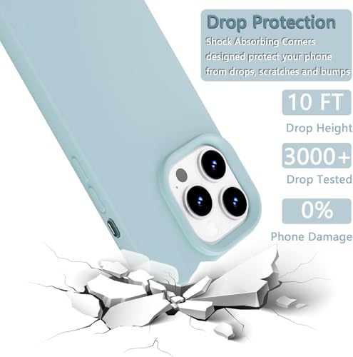 Image of AIBEX Premium Liquid Silicone Back Cover Case Compatible for iPhone 16 Pro | Shockproof, Drop and Camera Protection | Slim Phone Case, Anti-Scratch Soft Microfiber Lining - Smokey Grey