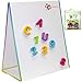 littlemag Magnetic Easel and Whiteboard for Kids – 4 Dry Erase Markers, 72 Magnet Numbers and Letters, and Bonus Carrying Bag – Table Top Educational Children’s Play Set