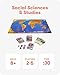 SimplyFun Let’s Jet World Geography Game - Educational Board Game for Kids Ages 8+ - World Travel Game with Map, Cards, and Jet Pawns
