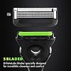 Gillette Labs Mens Razor Blade Refills Compatible with Gillette Labs Razors - 4 Cartridges With Exfoliating Bar