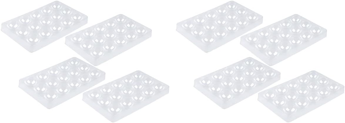 8-Piece Sugar Flower Drying Cup Mold Set Non-Stick Flexible Fondant Flower Shaping Trays for Paste Cake Decorating Tools 9.17 X 5.43 X 1.57 Inches