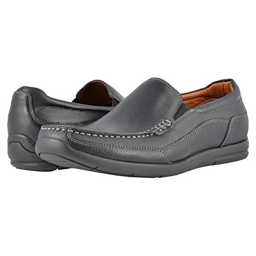 Vionic Men's Astor Preston Slip-on Loafer - Dress or Casual - Leather Loafers for Men with Concealed Orthotic Support Black 11.5 M US