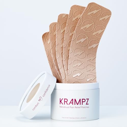 Krampz Menstrual Pain Relief Patches, Period Wellness, and Discomfort Support for Women, Tone 2