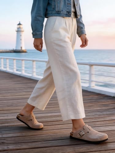 Image of Clogs For Women, Womens Clogs- Mules House Slipers With Arch Support And Adjustable Buckle