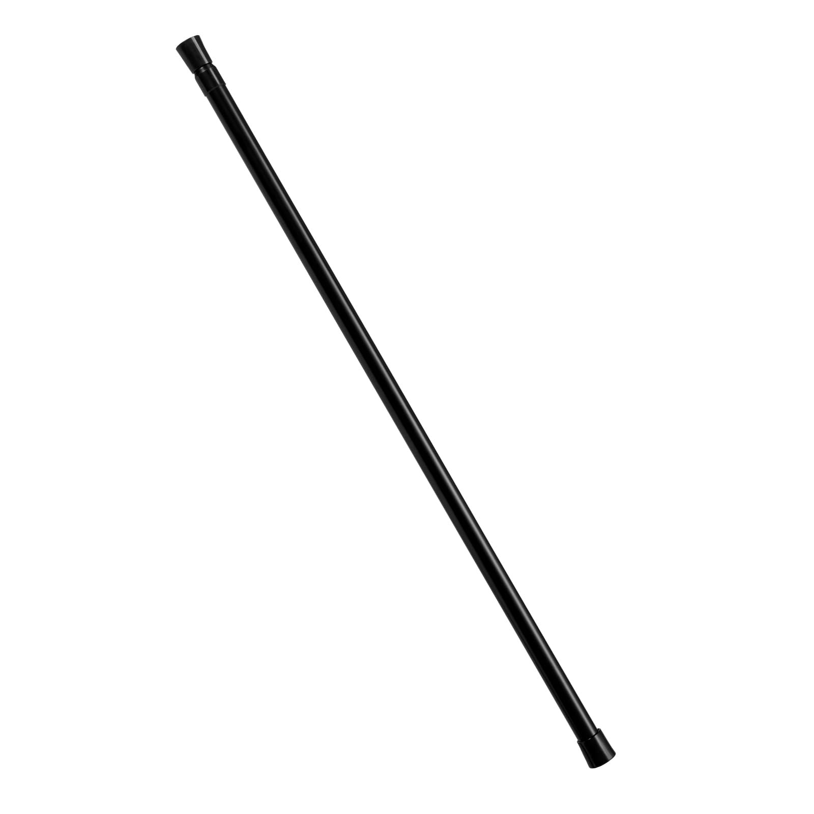 1PCS 102-190cm Curtain Poles Telescopic Tension Curtain Rail No Drill Adjustable Tension Rod Shower Rail Curtain Pole for Kitchen Cupboard Bathroom Window (Black, 102-190cm)