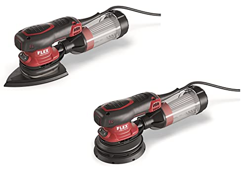 Flex Werkzeug Set Exzenterschleifer ORE 2-125 EC + Deltaschleifer ODE 2-100 EC (bürstenloser Motor, Schleifmaschinen-Set, ergonomische Form) 531025