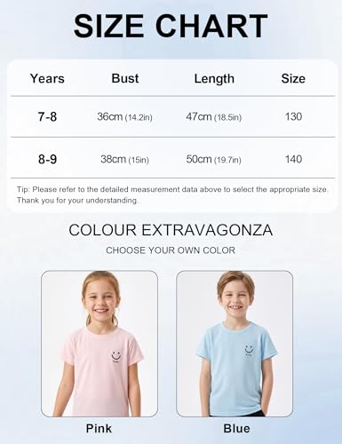 Image of Venzina Kids Solid Regular Fit T-Shirt for Boys & Girls| Quick-Dry Short Sleeve with Black Smiley Print|Air Vent Cool Fabric| Play & School Wear