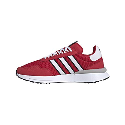 adidas Originals mens Super Star Sneaker, Scarlet/White/Black, 12 US