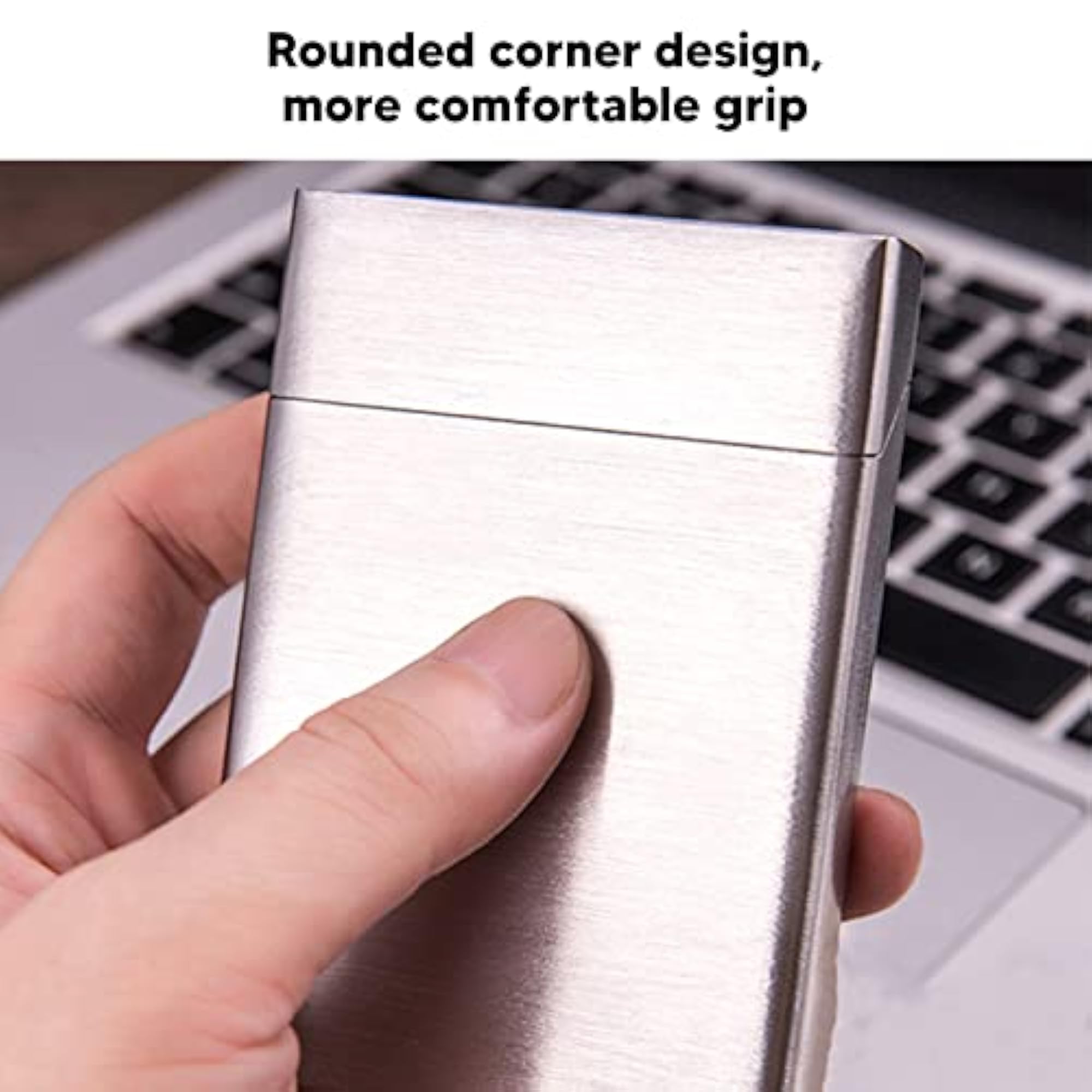Stainless Steel Large Capacity Cigarette Holder Case