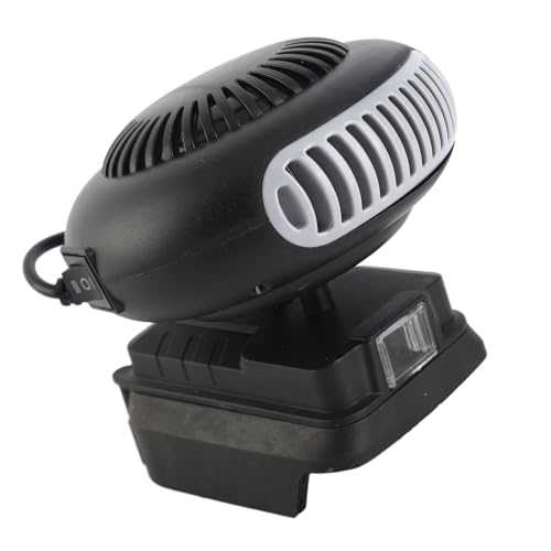 Kleiner Raumheizer, 170 W, 2 Gänge, 18 V Batteriebetriebener Raumheizer, Tragbarer Elektrischer Heizlüfter für BL1815 BL1820 BL1530 BL1840 BL1850 BL1860