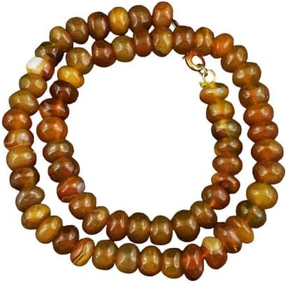 544 Cts Earth Mined Single Strand Onyx Rondelle Beaded Womens Necklace CHIK_NECKLACE-42804