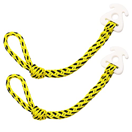 towable Tow Rope Connect 2pcs for towables Quick Attachment for Pulling a Tube on Jet Ski Water Sports Tubing Boat Tubes Quick Connect Rope for Wake Boarding Ski Waverunner Water Sports Accessories