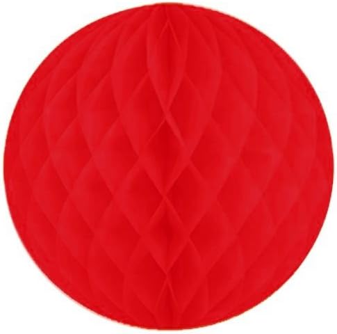 12" Red Honeycomb Ball