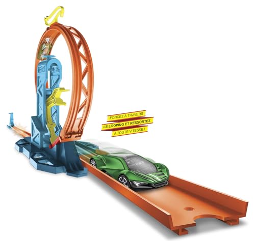 Hot Wheels Track Builder Unlimited Coffret Lanceur et Looping avec connecteurs et Une Voiture Incluse Jouet pour Enfant GLC90 - vue 4