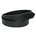 Boston Leather Mens Leather 1 3/8 inch hook and loop fasteners, No Scratch Work Belt | Black 38