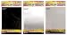 Tim Holtz Alcohol Ink Cardstock Surfaces, Bundle of 3 Colors, Matte Black, Brushed Silver, Silver Sparkle, 10 (5"x7") Sheets Each Color