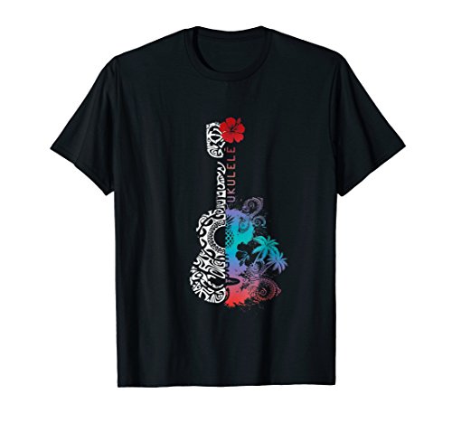 TATTOO Tribal pattern UKULELE - Hawaii Music T-shirt