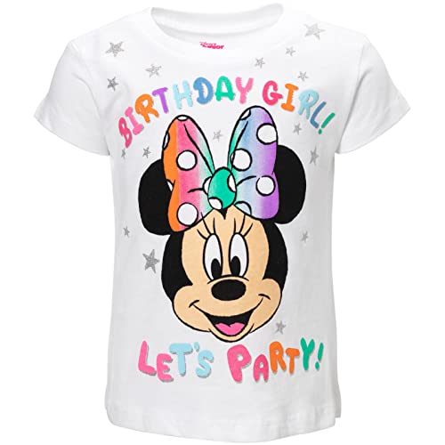 Image of Disney Girls Birthday T-Shirt Infant to Big Kid Sizes (18 Months - 14-16)